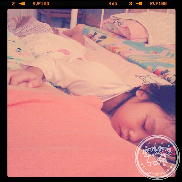 Zaria poking belly button